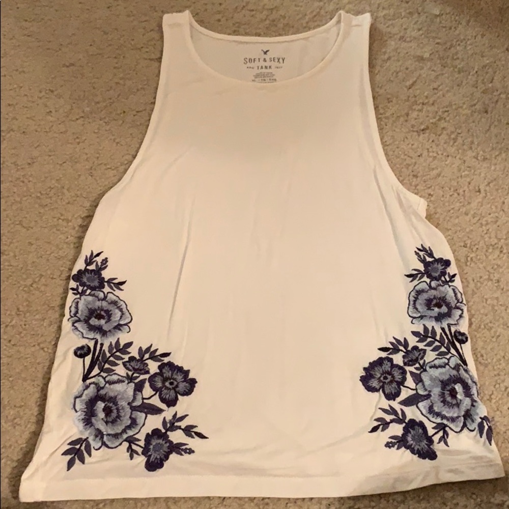 American Eagle Floral Tank